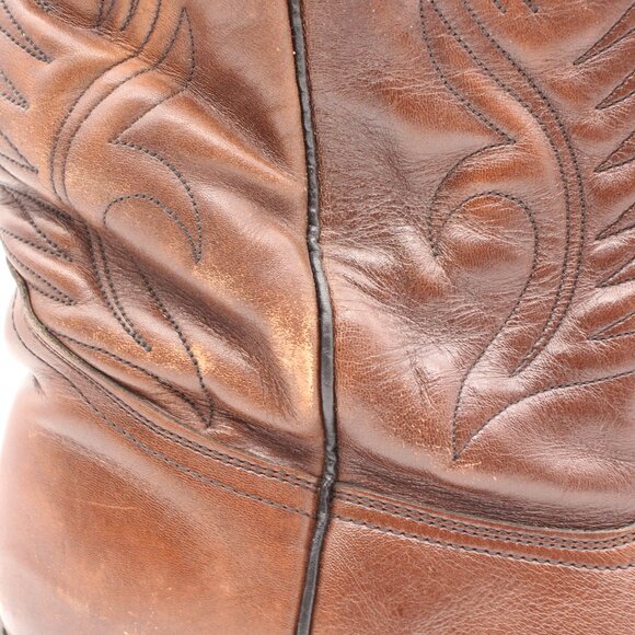 Red Wing Boots Pecos Men's 14 D Work Cowboy Boots Pull On Brown Leather 9801 - Picture 11 of 12